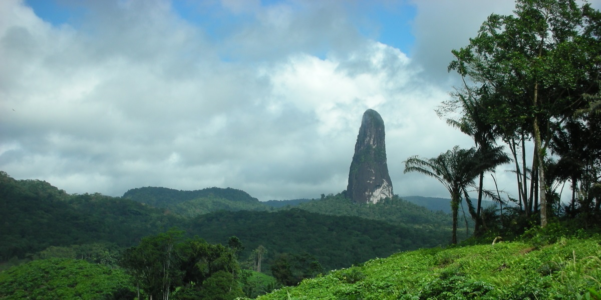 Em São Tomé com o Presidente